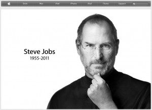 Página principal de Apple el 06/10/2011